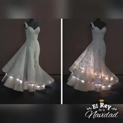 Guirnalda de Luces Cálidas 10 leds 1mts a PILA - El Rey de la Navidad