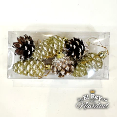 Set x 6 Piñas Glitter