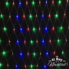 Red de Luces Led Multicolor 2 x 2mts - El Rey de la Navidad