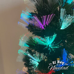 Arbol de Navidad 1,80mts Luminoso con Led y Fibra Optica RGB - comprar online