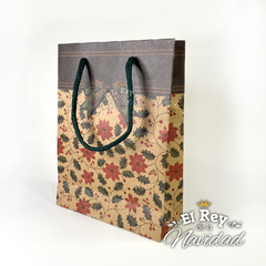 Bolsa de Regalo Navideña de Papel Madera Kraft 15 x 20cm