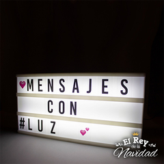 Cartel tipo Cine Luminoso Super Ancho Light Box (36x18cm) - comprar online