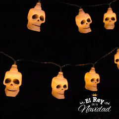 Guirnalda Led Halloween Calaveras 2mts a pila en internet