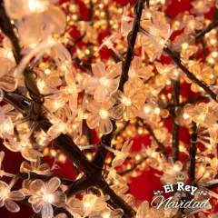 Arbol LED Flor del Cerezo Blanco Calido 2.50mts Apto Para Exterior - comprar online