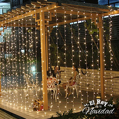 Cortina de Luces FIJAS Led Blanco Cálido 2 x 2mts - PROLONGABLE - - comprar online