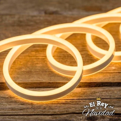 Manguera NEON FLEX Luz LED Calida LINEA PLATINUM 100mts Profesional Apta Exterior - tienda online