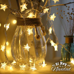 Guirnalda Estrellas Led Calidas Fijas 5mts en internet