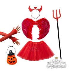 Disfraz Diablita con Caramelera de Regalo!