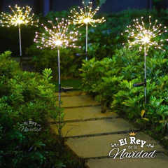 Set x 2 Estacas Led tipo Fuego Artificial Blanco Calido Solar aptas exterior en internet