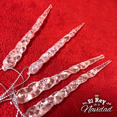 Set x 6 Estalactitas de Acrilico 12cm - El Rey de la Navidad