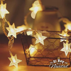 Guirnalda Estrellas Led Calidas Fijas 5mts en internet