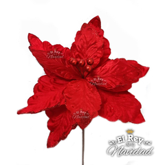 Vara con Flor Estrella Federal Roja tamaño XXL PREMIUM