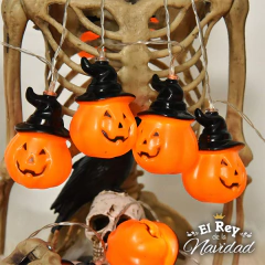 Guirnalda Led HALLOWEEN Calabazas 2mts a PILA - comprar online