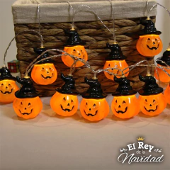 Guirnalda Led HALLOWEEN Calabazas 2mts a PILA en internet