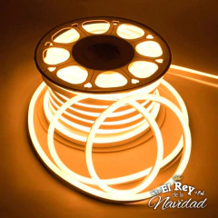 Imagen de Manguera NEON FLEX Luz LED Calida LINEA PLATINUM 100mts Profesional Apta Exterior