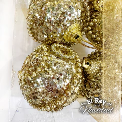 Set x 6 Globos Premium Glitter Oro 5cm en internet