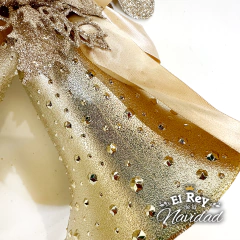 Colgante Premium Campanas Champagne 25cm - comprar online