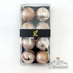 Estuche de Lujo 8 Globos de 10cm Rose Gold - comprar online