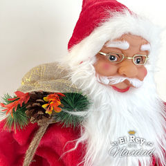 Papa Noel Animatronico luz, sonido y movimiento 1,20mt - comprar online