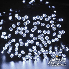 LINEA SOLAR Guirnalda Led 10mts Blanco Frio. Apta Exterior - El Rey de la Navidad