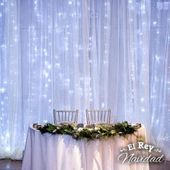 Cortina de Luces Led Blanca Fria 3 x 3mts interconectables