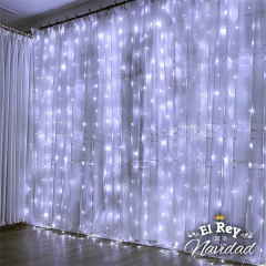 Cortina de Luces Led Blanca Fria 3 x 3mts interconectables - comprar online
