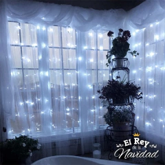Cortina Led EXTERIOR PROLONGABLE 3 x 3mts LUZ FIJA - Blanca Fría - comprar online
