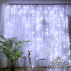 Imagen de Cortina de Luces Led Blanco Frío 2 x 2mts - PROLONGABLE -