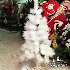 Arbolito Navideño Plumerito Blanco 1,50mt