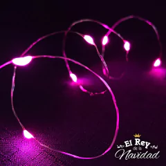 Hilo Alambre led Rosa 3mt a PILAS INCLUIDAS - comprar online