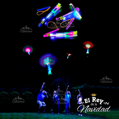 Lanzador helicoptero con luz LED (Set x 50u.) - El Rey de la Navidad