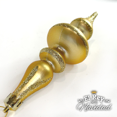 Set x 3 Trompito Deluxe Oro 15cm - El Rey de la Navidad