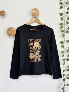 Remera manga larga FLOWERCLUB - SANTO DELIRIO