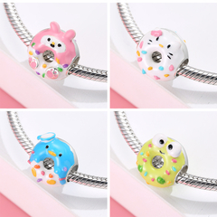 Berloque Charm Donuts Hello Kitty - Prata 925 na internet