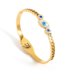 Imagem do Bracelete Dourado Olho Grego Semijoia