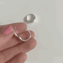 Argollas con bisagra - plata 925 - comprar online