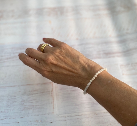 Pulsera piedra de la luna - plata 925