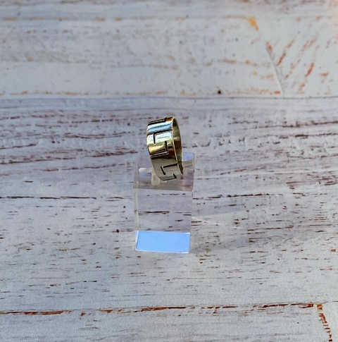Anillo guarda calada: Laberinto- plata 925