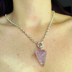Conjunto cadena /dije péndulo amatista - comprar online