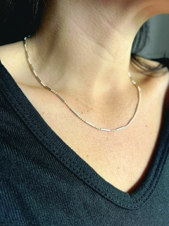 Cadena: Puntos y líneas - Plata 925 - comprar online