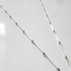 Cadena: Bolitas cilíndricas - Plata 925 en internet