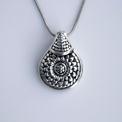 Dije/ Charm inflado: Girasol - plata 925