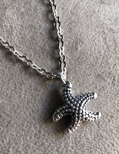 Dije/ Charm inflado: Estrella de Mar pequeño - plata 925