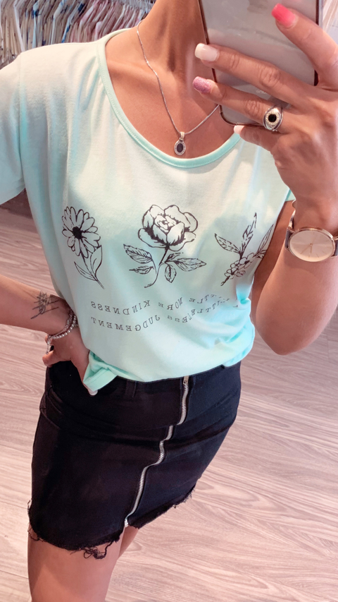 Remera 3 Flores