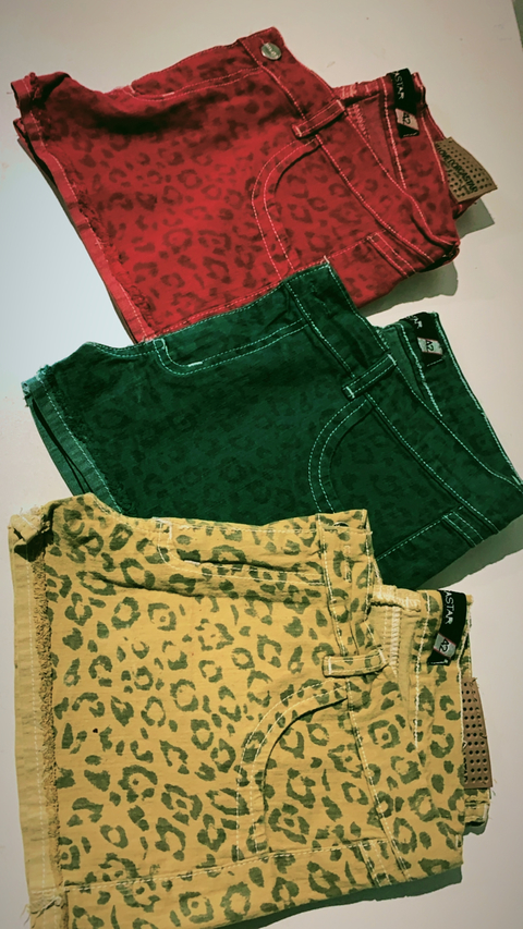 Short Tiro Medio Animal Print LIQUIDACION por 20 UND talles Surtidos