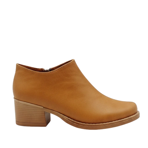 Bota Corta Cuero Camel - comprar online