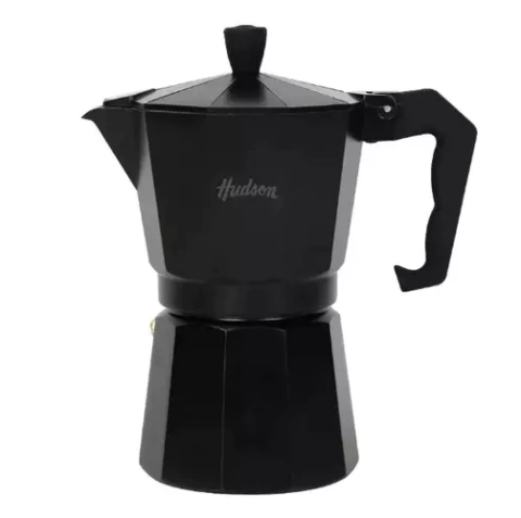 Cafetera Hudson Tipo Volturno 9 Pocillos Aluminio Color - Nueva Roma Bazar