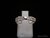 Anillo de Plata Rodinada con Corazón de Plata
