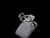 Imagen de Anillo de Plata Rodinada Infinito con Una Vuelta de Micropavé