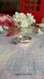 Anillo de Plata Rodinada con un Zircón Redondo en el Centro - Joyeria Andrea
